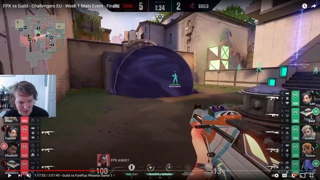 m1cks' Macro VALORANT: FPX vs Guild on Ascent смотреть онлайн
