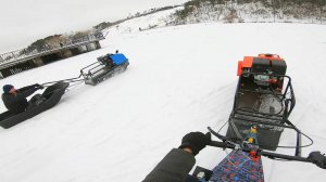 Обзор мотобуксировщиков FORZA vs МУЖИК или кто быстрее СОБАКА или МОТО-собака