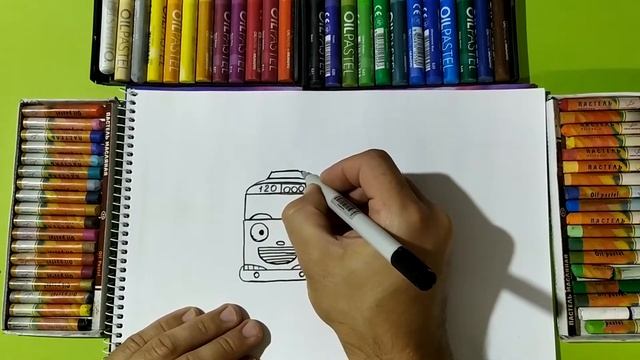 Рисуем автоус Тайо /Новая серия автобус тайо / Урок Рисования / Draw tayo small bus / Drawing Lesson смотреть онлайн
