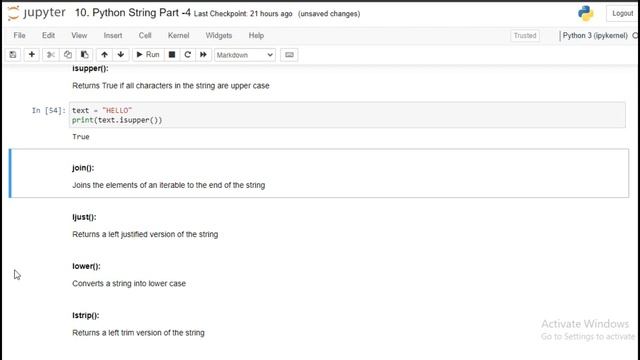 String Methods in python || Python Tutorials смотреть онлайн