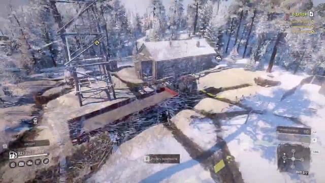 АМУР Работа на Карте Амурская обл Россия, прохождение СЛОЖНЫЙ РЕЖИМ SNOWRUNNERчасть 16Lets play смотреть онлайн