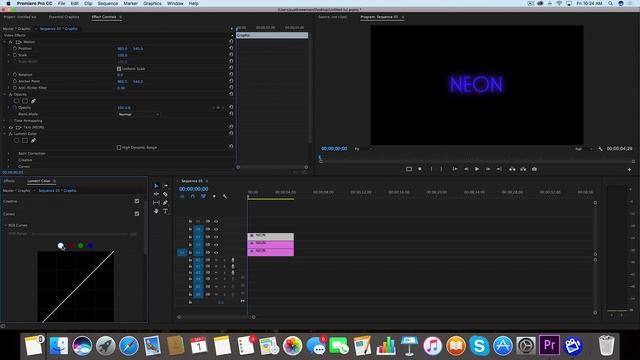 RETRO NEON Text Effect in Premiere Pro (How To without plugins) | Easy Tutorial смотреть онлайн