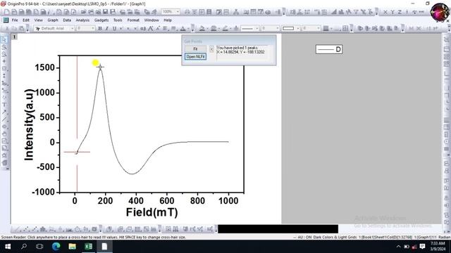 How to fit Lorentz function in Electron paramagnetic resonance spectra (EPR or ESR) data via origin смотреть онлайн
