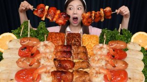 Пульдак Ссам: Обёртки с огненной лапшой \ Мукбанг