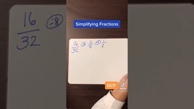 Simplifying Fractions (Greatest Common Factor) #fractions #gcf #mathlesson #simplifyingfractions смотреть онлайн