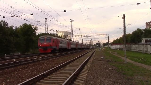 Электропоезд ЭД4М-0035 станция Кунцево-1 смотреть онлайн