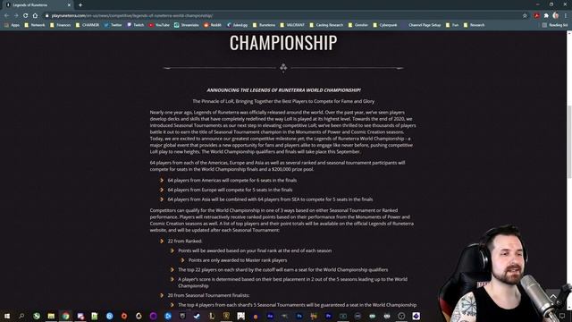 World Championship for Legends of Runeterra Announced! смотреть онлайн