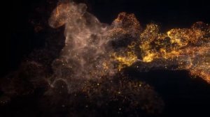Футаж золотая пыль частицы интро без текста с музыкой