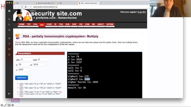 Partially Homomorphic Encryption: RSA смотреть онлайн