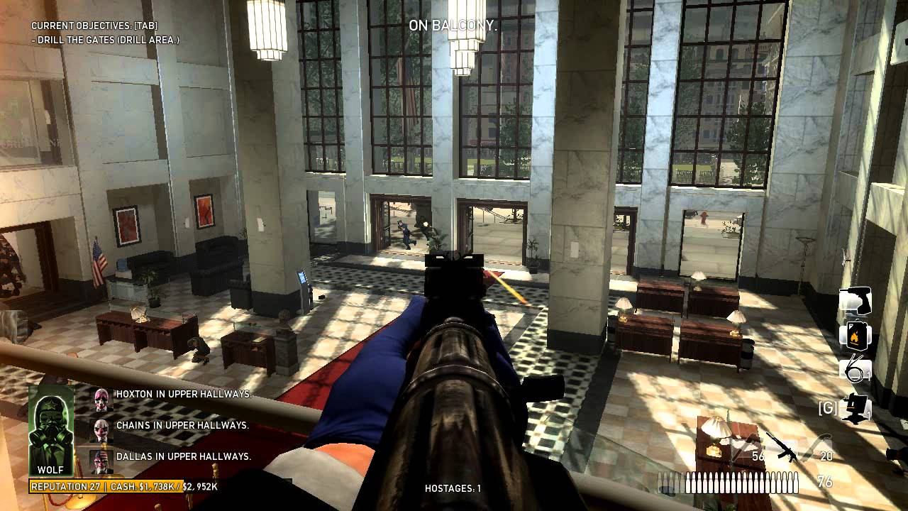 Налёт на первый мировой банк: payday the heist. смотреть онлайн