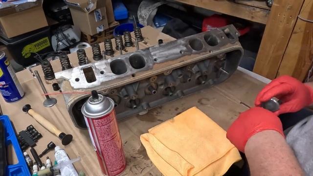 Lapping Valves and finishing the 454 Assembly (part 3) смотреть онлайн
