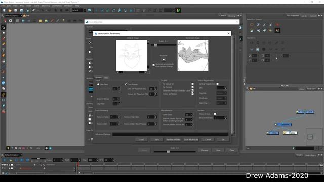 How to convert analogue line art into vector art in Toon Boom Harmony смотреть онлайн