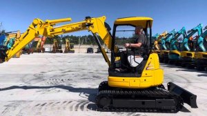 Komatsu pc38UU обзор экскаватора
