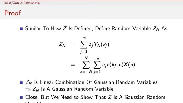 Gaussian Random Process Input/Output Relationship смотреть онлайн