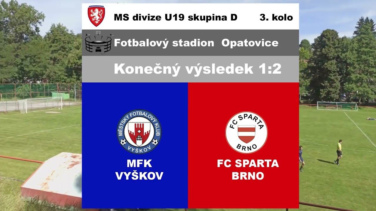 MFK Vyškov U19 - FC Sparta Brno - sestřih смотреть онлайн