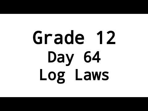 Grade 12 | Log Laws, Day 64 смотреть онлайн
