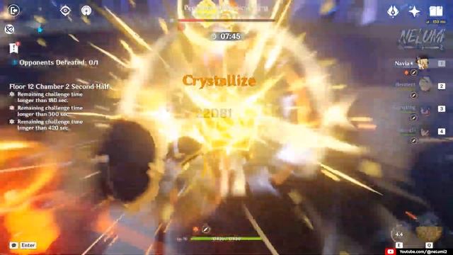 C0 Arlecchino Vape & C0 Navia (F2P) | Spiral Abyss 4.5 | Floor 12 - 9 Stars | Genshin Impact 4.6 смотреть онлайн