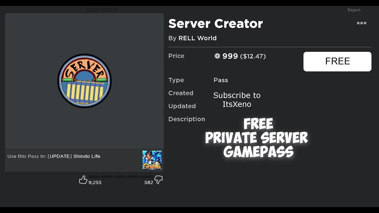 How To Get FREE Private Server Gamepass inside of Shindo Life. смотреть онлайн