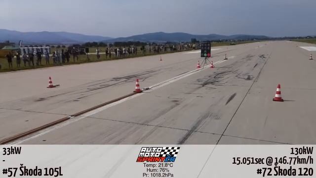 #72 Škoda 120, 130 kW - POWER FEST DRAG WARS SK vs.CZ, 25.07.2020 смотреть онлайн