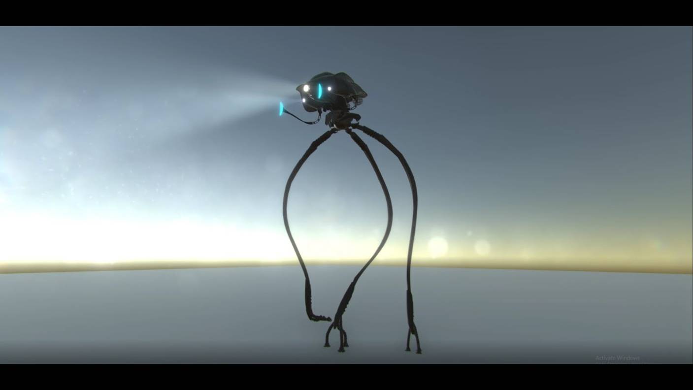 War Of The Worlds Game - Realistic Tripod Walk Animation (Work in Progress) смотреть онлайн