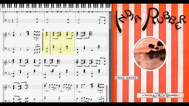 India Rubber by Duke Baier (1913, Ragtime piano) смотреть онлайн