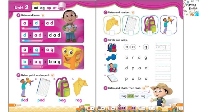 Oxford phonics world 2 - Unit 2: Lesson 1: ad, ag, ap - Fighting English смотреть онлайн