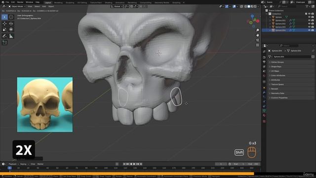 51 6-9 Practical exercise 3 Stylized Skull смотреть онлайн