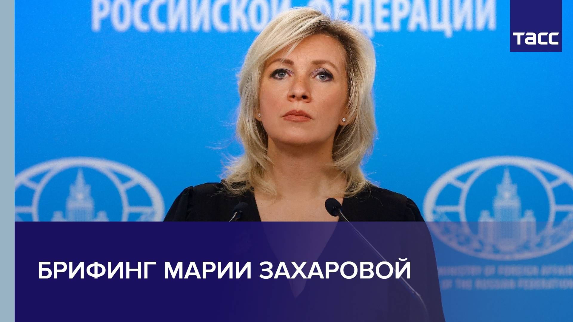 Брифинг Марии Захаровой