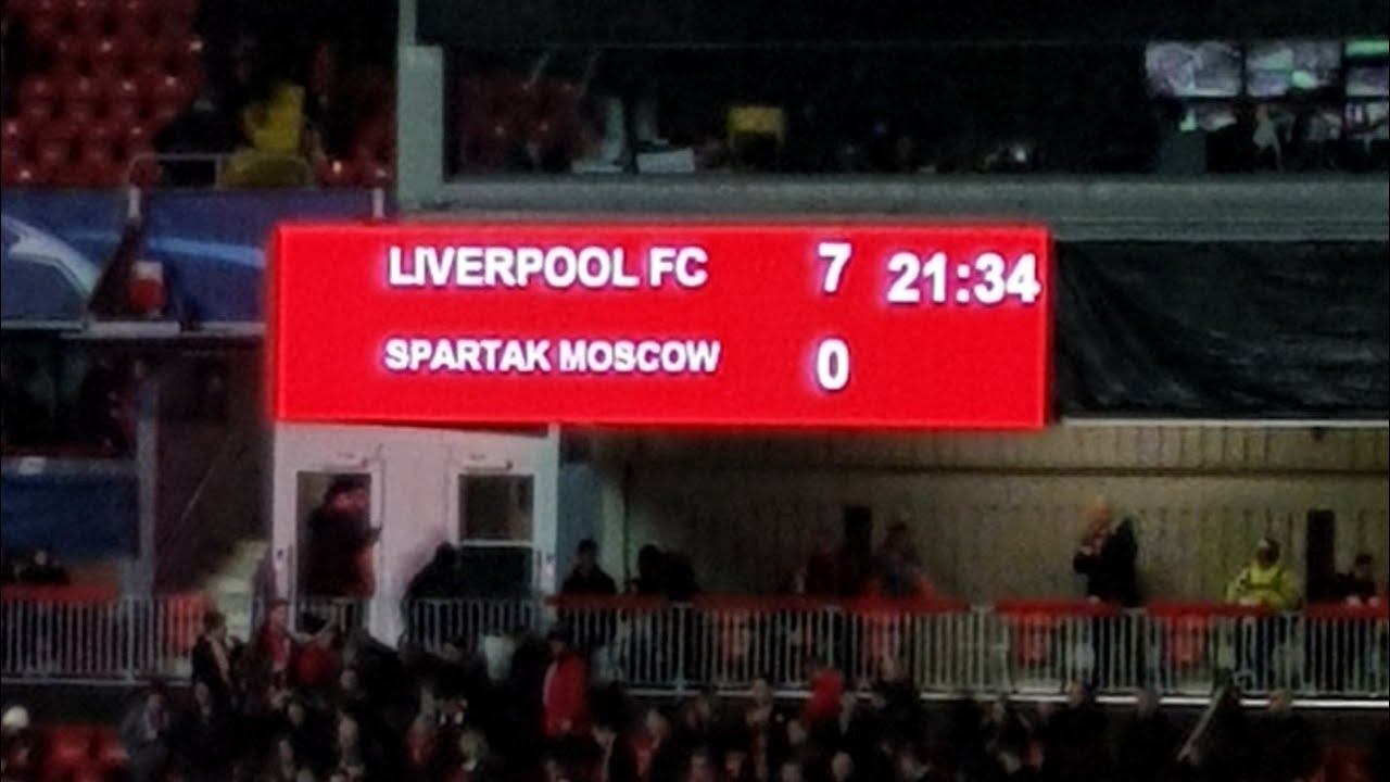 LIVERPOOL 7-0 SPARTAK MOSCOW