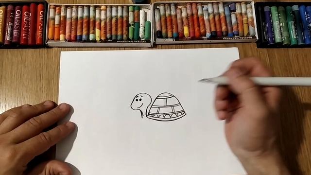 Как нарисовать Черепаху / Урок Рисования / How to draw a turtle / Drawing Lesson смотреть онлайн