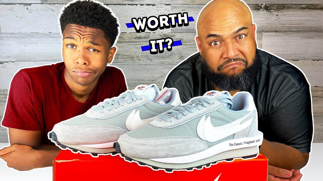 Worth the Hype? Sacai x Fragment x Nike LD Waffle Smoke Grey UNBOXING смотреть онлайн