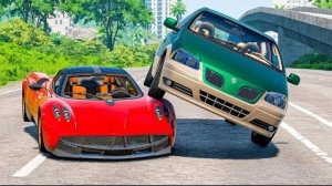 Автокатастрофы на высокой скорости #159 - BeamNG Drive