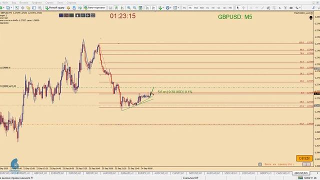 Пример торговли GBPUSD M5 Советник смотреть онлайн
