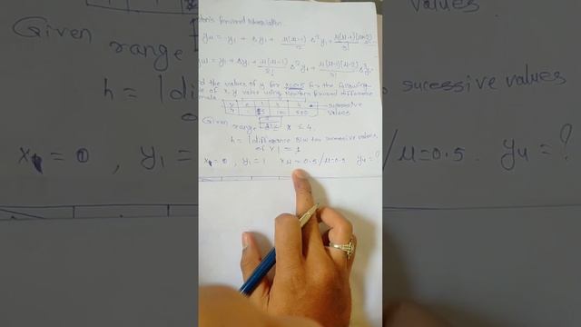 newton forward interpolation formula in hindi || numerical on newton forward interpolation смотреть онлайн