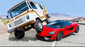 Автокатастрофы на высокой скорости #158 - BeamNG Drive