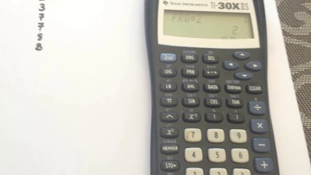 Standard Deviation, Mean and other statistics using Texas Instrument TI-30IIS смотреть онлайн