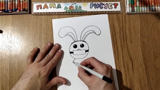 Как нарисовать кролика в маске / Урок Рисования /how to draw a rabbit in a mask/ Drawing Lesson смотреть онлайн
