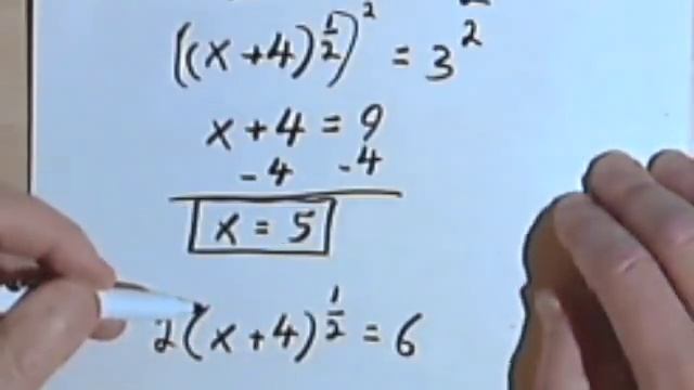 Solving Equations with Radicals and Rational Exponents, part 1 070-17a смотреть онлайн