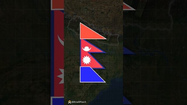 Have You Wonder Why Nepal's Flag have Triangular Shape?🤔 #viral #fact #shortsfeed смотреть онлайн
