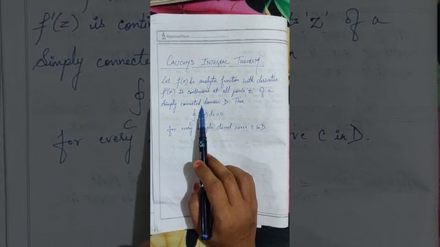 Cauchy's Integral Theorem ll Cauchy -Goursat Theorem ll For Simply Connected Domain Complex Analysi смотреть онлайн