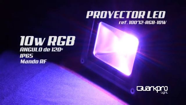 PROYECTOR LED 10W RGB Quarkprolight смотреть онлайн