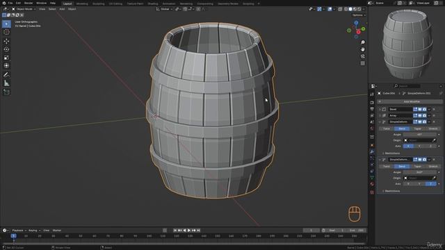 35 5-1 Array modifier and simple deform смотреть онлайн
