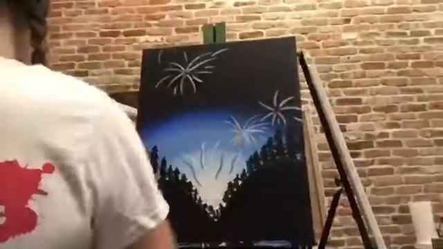Muse Paintbar at Patriot Place Time Lapse LED Painting смотреть онлайн
