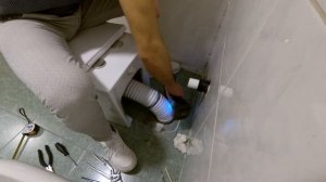 Installazione WC Sensea NEO filomuro con scarico traslato
