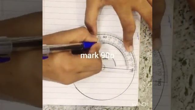How to divide a circle into 4 equal parts using protractor ep 5 смотреть онлайн