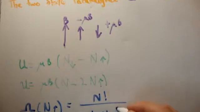 Thermodynamics 32 : Two State Paramagnet 1/2 смотреть онлайн