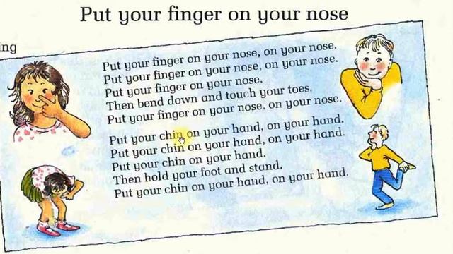 English Together1 . Song . p.32. Put your finger on your nose. смотреть онлайн
