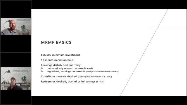 Marshall Reddick Mortgage Fund-Live Quarterly Update смотреть онлайн