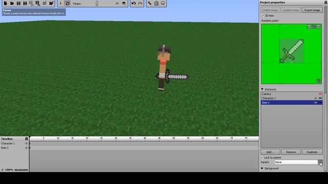 туториал по Mineimator #2 крепим объекты