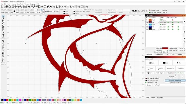 LightBurn Skill Builder - Using the Cut Shapes tool to compose your project - Deleting and Erasing смотреть онлайн